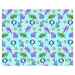 Sea Ocean Sealife Turtle Jellyfish Premium Plush Fleece Blanket (Medium)