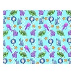 Sea Ocean Sealife Turtle Jellyfish Premium Plush Fleece Blanket (Large)