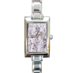 Cracked Marble Symphony Pattern Design Rectangle Italian Charm Watch