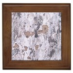 Cracked Marble Symphony Pattern Design Framed Tile