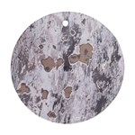 Cracked Marble Symphony Pattern Design Ornament (Round)