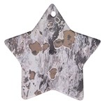 Cracked Marble Symphony Pattern Design Ornament (Star)