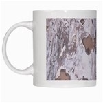 Cracked Marble Symphony Pattern Design White Mug