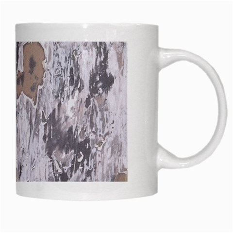 Cracked Marble Symphony Pattern Design White Mug from ArtsNow.com Right