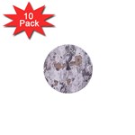 Cracked Marble Symphony Pattern Design 1  Mini Buttons (10 pack) 