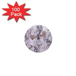 Cracked Marble Symphony Pattern Design 1  Mini Magnets (100 pack) 