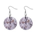 Cracked Marble Symphony Pattern Design Mini Button Earrings