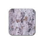 Cracked Marble Symphony Pattern Design Rubber Coaster (Square)