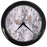 Cracked Marble Symphony Pattern Design Wall Clock (Black)