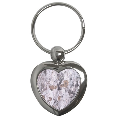 Cracked Marble Symphony Pattern Design Key Chain (Heart) from ArtsNow.com Front