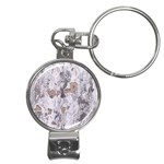 Cracked Marble Symphony Pattern Design Nail Clippers Key Chain