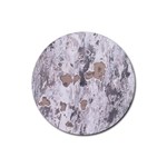 Cracked Marble Symphony Pattern Design Rubber Coaster (Round)