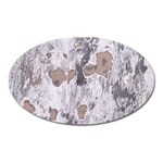 Cracked Marble Symphony Pattern Design Oval Magnet