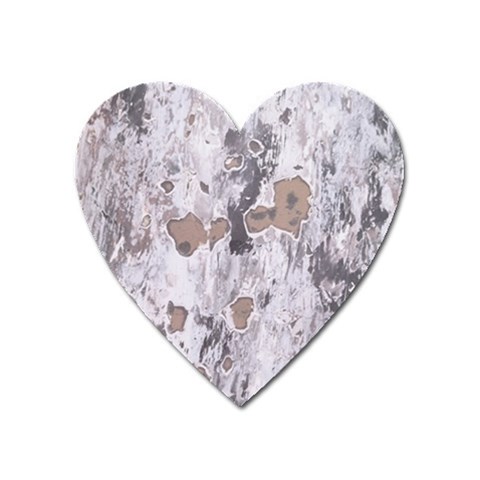 Cracked Marble Symphony Pattern Design Heart Magnet from ArtsNow.com Front