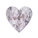 Cracked Marble Symphony Pattern Design Heart Magnet