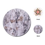 Cracked Marble Symphony Pattern Design Playing Cards Single Design (Round)