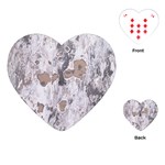 Cracked Marble Symphony Pattern Design Playing Cards Single Design (Heart)