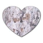 Cracked Marble Symphony Pattern Design Heart Mousepad