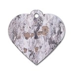 Cracked Marble Symphony Pattern Design Dog Tag Heart (One Side)