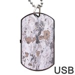 Cracked Marble Symphony Pattern Design Dog Tag USB Flash (One Side)