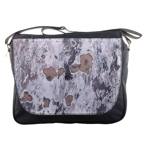 Cracked Marble Symphony Pattern Design Messenger Bag from ArtsNow.com Front