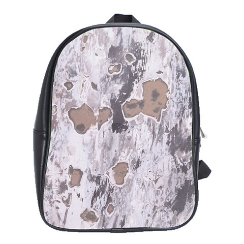 Cracked Marble Symphony Pattern Design School Bag (XL) from ArtsNow.com Front