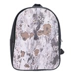 Cracked Marble Symphony Pattern Design School Bag (XL)