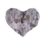 Cracked Marble Symphony Pattern Design Standard 16  Premium Heart Shape Cushions