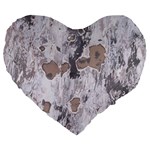 Cracked Marble Symphony Pattern Design Large 19  Premium Heart Shape Cushions