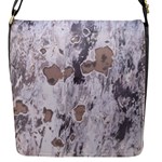 Cracked Marble Symphony Pattern Design Flap Closure Messenger Bag (S)