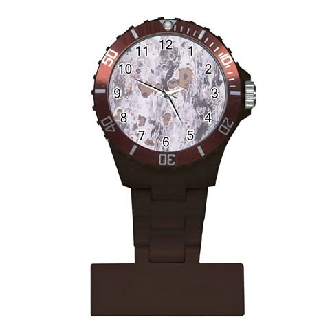 Cracked Marble Symphony Pattern Design Plastic Nurses Watch from ArtsNow.com Front