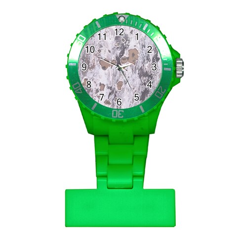 Cracked Marble Symphony Pattern Design Plastic Nurses Watch from ArtsNow.com Front