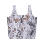 Cracked Marble Symphony Pattern Design Full Print Recycle Bag (M)