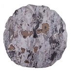 Cracked Marble Symphony Pattern Design Large 18  Premium Flano Round Cushions