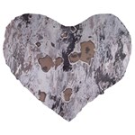 Cracked Marble Symphony Pattern Design Large 19  Premium Flano Heart Shape Cushions