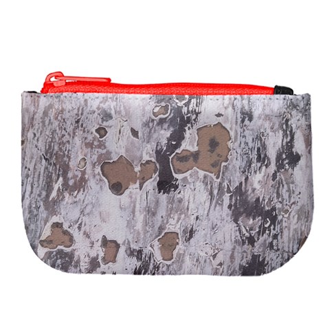 Cracked Marble Symphony Pattern Design Large Coin Purse from ArtsNow.com Front