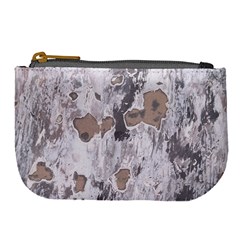 Cracked Marble Symphony Pattern Design Large Coin Purse from ArtsNow.com Front