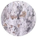 Cracked Marble Symphony Pattern Design UV Print Acrylic Ornament Round