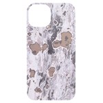 Cracked Marble Symphony Pattern Design iPhone 14 Black UV Print Case