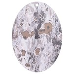 Cracked Marble Symphony Pattern Design UV Print Acrylic Ornament Oval