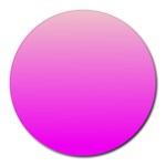 Gradient Pink - Pastel Yellow Pink Rosa Round Mousepad