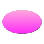 Gradient Pink - Pastel Yellow Pink Rosa Oval Magnet