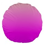 Gradient Pink - Pastel Yellow Pink Rosa Large 18  Premium Round Cushions