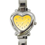 Gradient  green, yellow Heart Italian Charm Watch