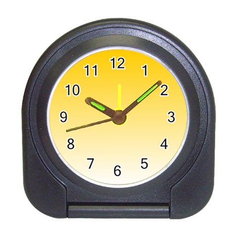 Gradient  green, yellow Travel Alarm Clock from ArtsNow.com Front