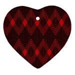 muster rot schwarz Ornament (Heart)