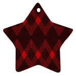 muster rot schwarz Ornament (Star)