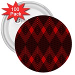 muster rot schwarz 3  Buttons (100 pack) 