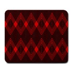 muster rot schwarz Large Mousepad