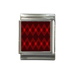 muster rot schwarz Italian Charm (13mm)